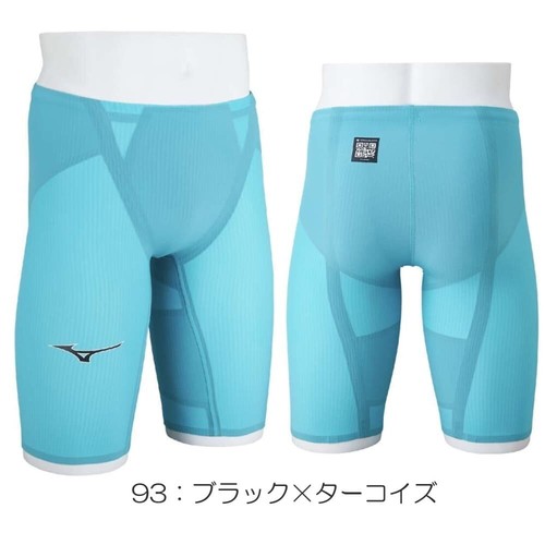 MIZUNO Men' s Swimsuit GX SONIC 6 CR N2MBA502 Black/Turquois various sizes - Picture 21 of 56