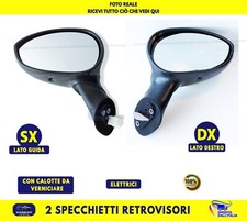 Specchietti Retrovisori Elettrico Calotta  NERA  Specifici  per Punto EVO