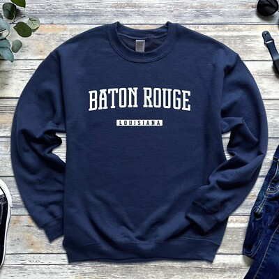 #ad Baton Rouge Sweatshirt Baton Rouge Louisiana Crewneck Sweatshirt $40.50