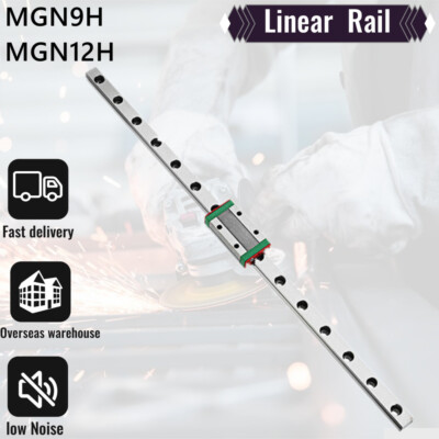 1/2PCS MGN9H MGN12H Linear Sliding Guide Rail with Block 150- 600mm CNC Printer