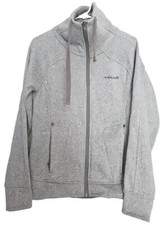 Avalanche Jacket full zip mock neck gray long sleeve women's M athletic fit