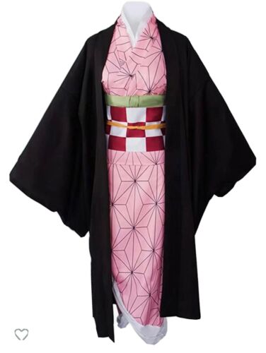  UZAIN Demon Gotou Cosplay Anime Kimetsu no Yaiba Gotou Cosplay  Costumes Kimono Outfit Uniform With Cloak Halloween (S, Black) : Clothing,  Shoes & Jewelry