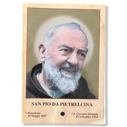 Padre Pio Holy Card - St. Pio vintage Prayer Card - 第 1/2 張圖片