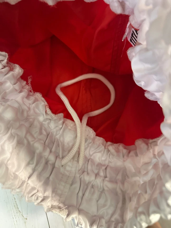 Pantalones Cortos de Boxeo Title Para Hombre Medianos Rojo Blanco Satinado Kickboxing Muay Thai Lucha Foto 4 de 4