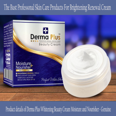 Derma Plus Beauty Cream Moisture & Nourisher Brightening Renewal Cream SPF 45