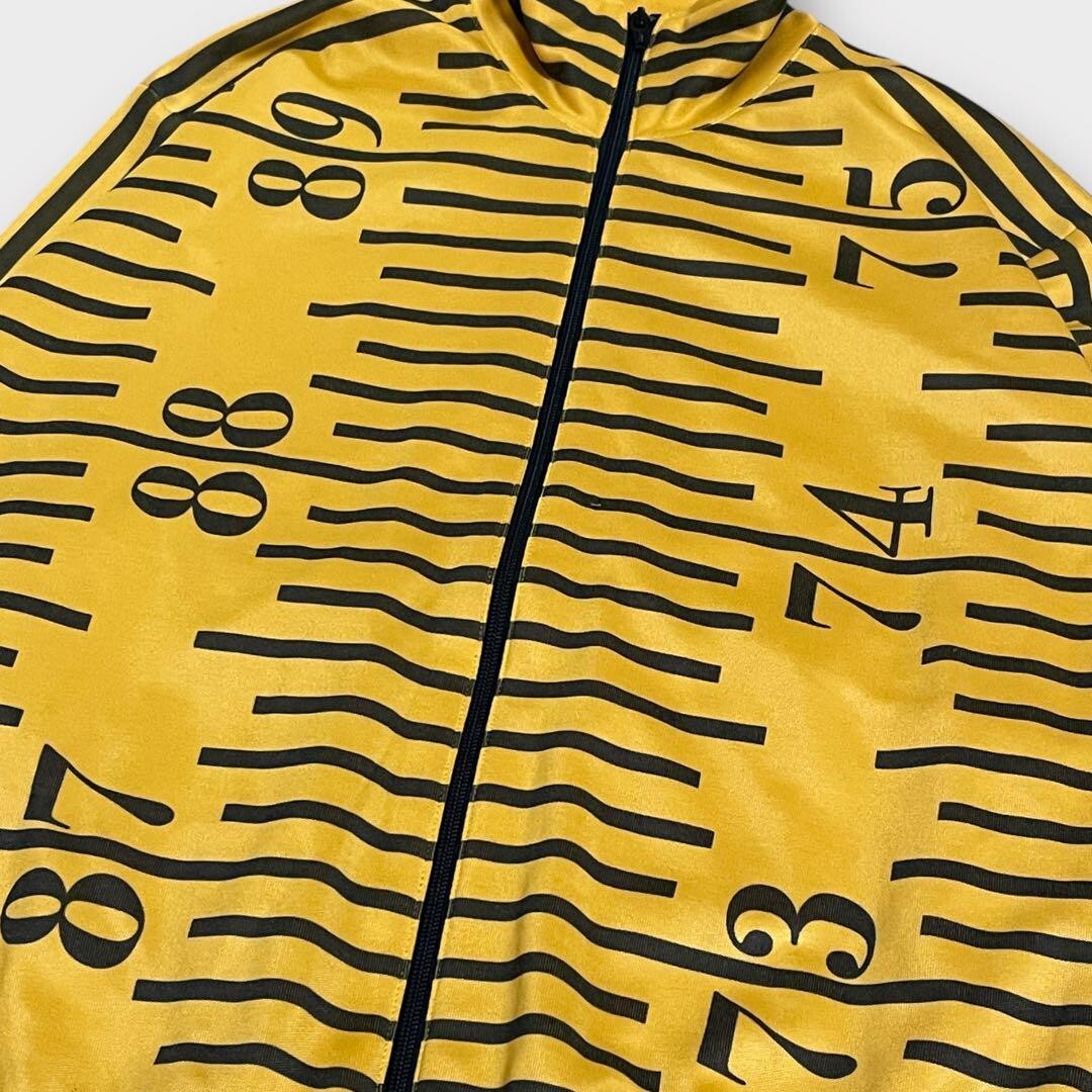 adidas Jeremy Scott 星柄ジャージ サイズ0 adidas by jeremy scott track jacket, ruler design, yellow