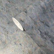 Papel pintado rústico gris plata oro metalizado imitación piedra yeso imitación textura
