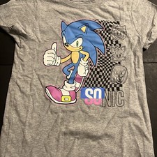 Sonic The Hedgehog Girls T shirt Video Game Kids Size 8