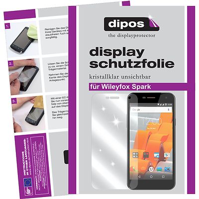 2x Schutzfolie für Wileyfox Spark klar Displayschutzfolie Folie Displayfolie