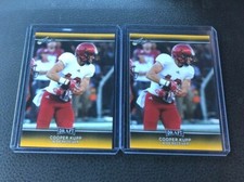 2017 Leaf Draft COOPER KUPP Rookie Gold & Base 5 Card 