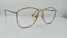 Vintage Viva Moda 359 Tortoise Gold Metal Oval Sunglasses FRAMES ONLY