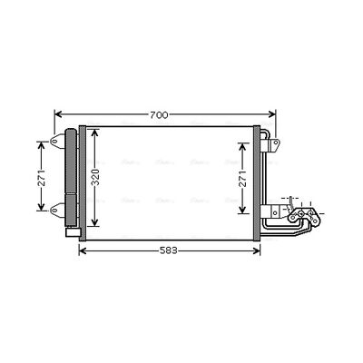 Air Con Condenser For Seat Toledo MK3 1.6 AVA AC Conditioning ...