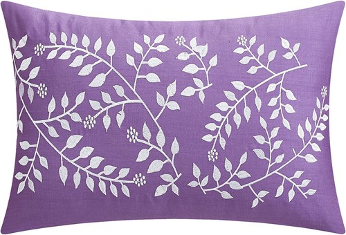 4 Piece King Duvet Cover Set: Purple & Teal Reversible Floral or Geometric Print - Picture 3 of 4