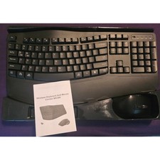 Wireless Ergonomic Keyboard and Mouse Combo with Wrist rest