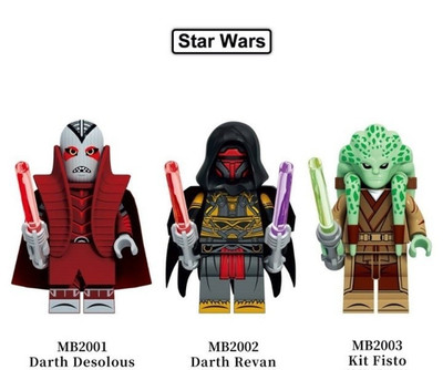 Custom Lego Figuren Minifiguren Jedi Star Wars Kit Fisto Darth Revan Desolous