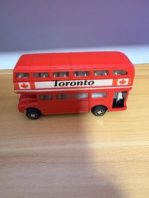 Loose Diecast Toronto Canada Red Double Decker Sight Seeing Tourist Souvenir Bus