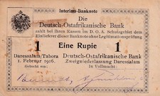 Ro. 929a) / DOA-31a)B9) - 1 Rupie - 01.02.1916 - Serie G3 - Wz. "MAL 2a"