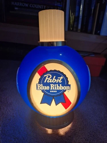 Vintage Pabst Blue Ribbon Wall Sconce Light  w/ Bonus Falstaff Beer Nameplate