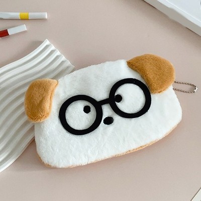 Cats Coin Purse,Plush Coin Pouch,Wallet with Zippers Keychain,Change Purse