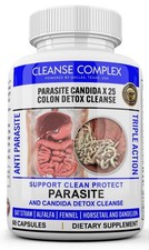 Parasite Cleanse DETOX Liver Colon Yeast Killer 60 Pills Natural detox candida