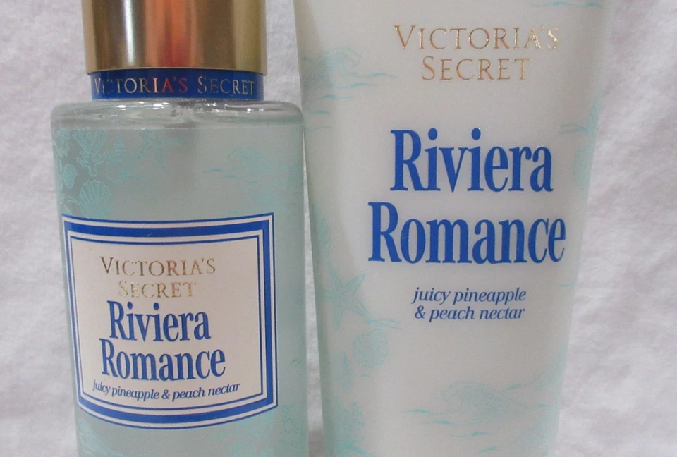 Victoria's Secret Fragrance Mist & Lotion Set Lot of 2 RIVIERA ROMANCE pineapple - Image 2 of 3