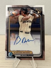 2024 Bowman Draft Blake Burke Chrome Prospect Autograph #CPA-BB Brewers