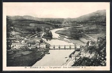 CPA Béhobie, Vue générale, Pont International 