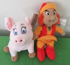 SET 2 DISNEY BLACK CAULDRON DISNEY STORE MINI BEAN BAGS - 1990'S; NWT