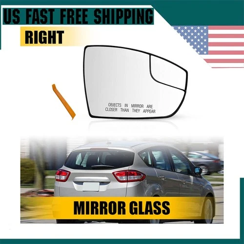 For 2013-2016 Ford Escape /13-18 C-Max Hybrid Mirror Glass Non-Heated Right Side