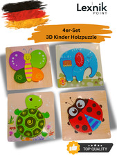 3D Holzpuzzle Kinder Montessori Spielzeug Ler...
