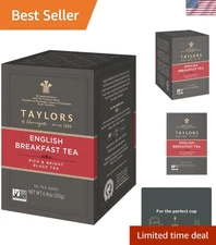Traditional English Breakfast Tea - 50 Count Black Tea Bags - Bold & Inviting