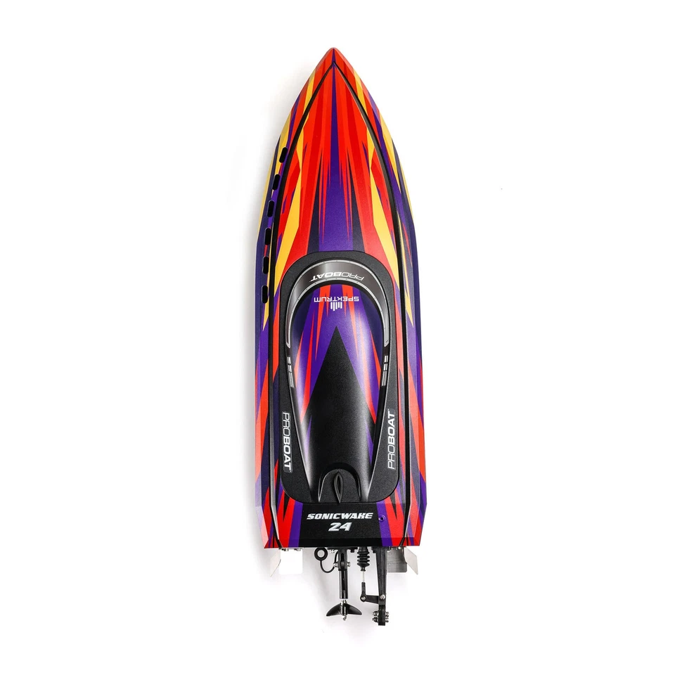 Pro Boat PRB-1992T1 Sonicwake 24" Self-Righting Brushless w/Batt/Charger RTR Red - Image 2 of 4