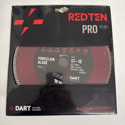 DART Red Ten PRO ST-10 Fliese Diamanttrennscheibe 230 mm x 22 mm Bohrung Porzellan