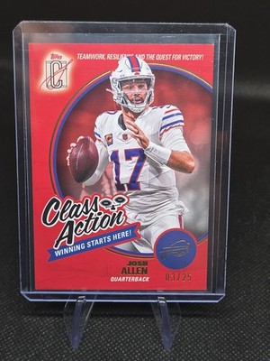 2025 Topps Signature Class Josh Allen - Class Action CA-4 SP #'d 03/25