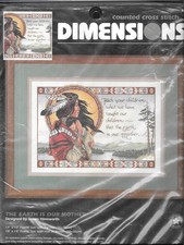 Dimensions 3808 The Earth is Our Mother Counted Cross Stitch Kit NIP