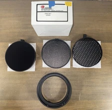 Norman GR55S 5" Grid Set GH-5 Holder + 15° 30° 40° Honeycomb Grids