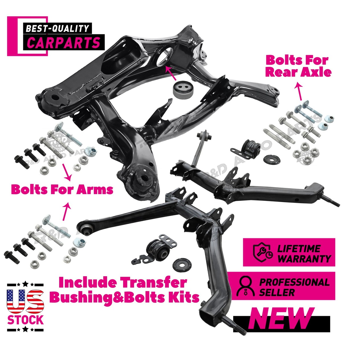 Rear Crossmember Suspension Frame AWD 4WD Support for 03-06 Vibe