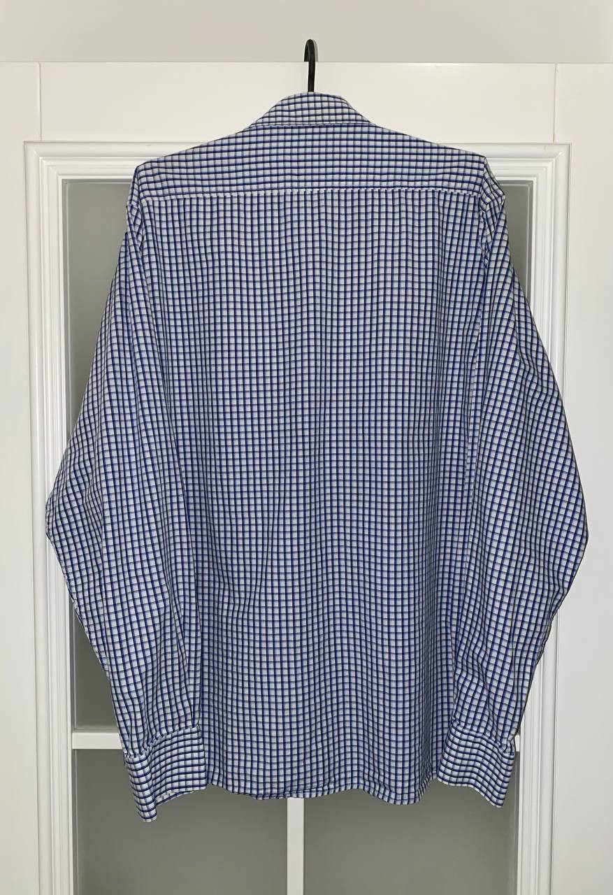 Yves Saint Laurent YSL Pour Homme Rare Mens Long Sleeve Button Logo Shirt Size L image 3