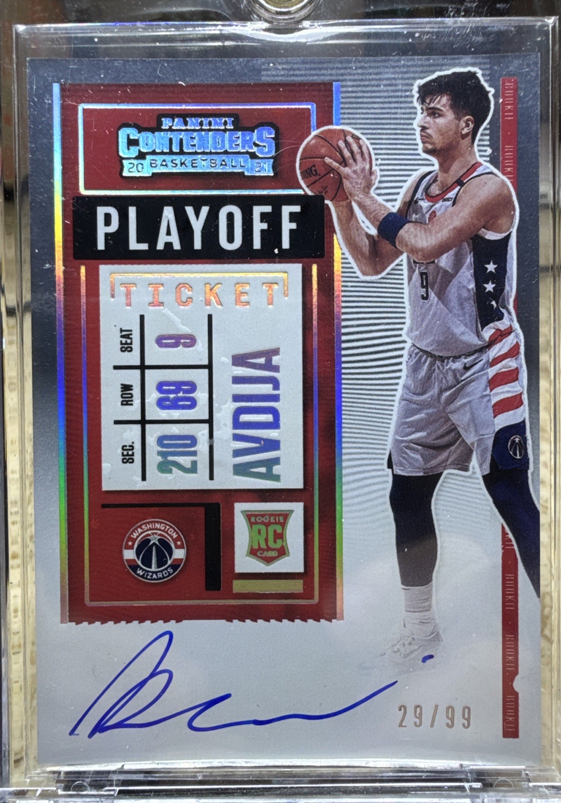 Deni Avdija 29/99 Rc Playoff Ticket Auto 2020 21 Contenders