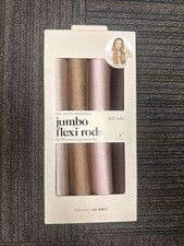 Kitsch Jumbo Flexi Rods Satin Wrapped For Effortless Curly/Wavy Hair 4 Rods