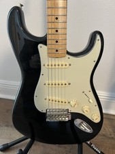 Black Fender Stratocaster Standard Made In Mexico MIM 2017 
