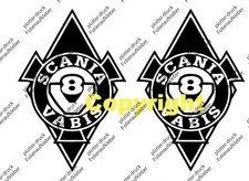 Dekor Aufkleber SCANIA Vabis V8 Rauten Truck LKW Folienaufkleber