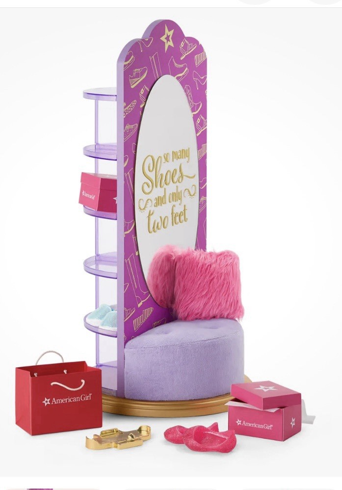 American Girl TRULY ME Doll SO MANY SHOES STORAGE TOWER . Original Box. NEW !