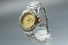 TAG Heuer Professional 200 995.408A Quartz Gold Bracelet Ladies Watch Near MINT