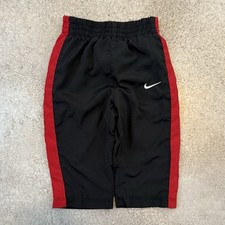 Vintage Y2K Nike Warm Up Track Pants Infant Toddler 12M Swoosh Athletic Black