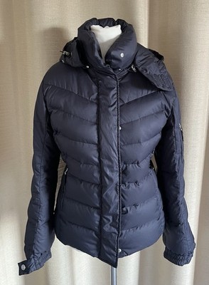 BOGNER Fire & Ice Winter Daunenjacke Skijacke blau mit Kapuze Größe 38
