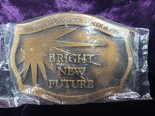 New 1995 Case Corporation Dealer Meeting Limited Ed Brass Belt Buckle St. Louis