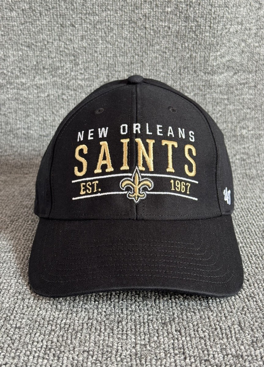 '47 Brand New Orleans Saints Retro Baseball Cap Strapback Black NFL Hat