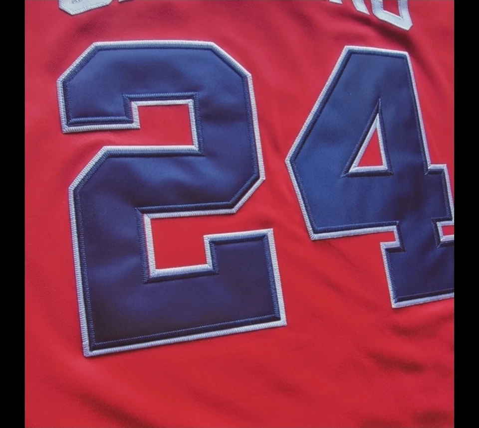 Deion Sanders Atlanta Braves Jersey 1992 World Series Stitched Throwback SALE! - Image 4 of 4