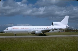 EB18 Original aircraft slide / Dia Tunis Air L1011 TF ABM